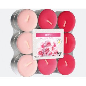 VÄrmeljus doftljus ros 18-pack