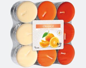 Värmeljus doftljus apelsin 18-pack